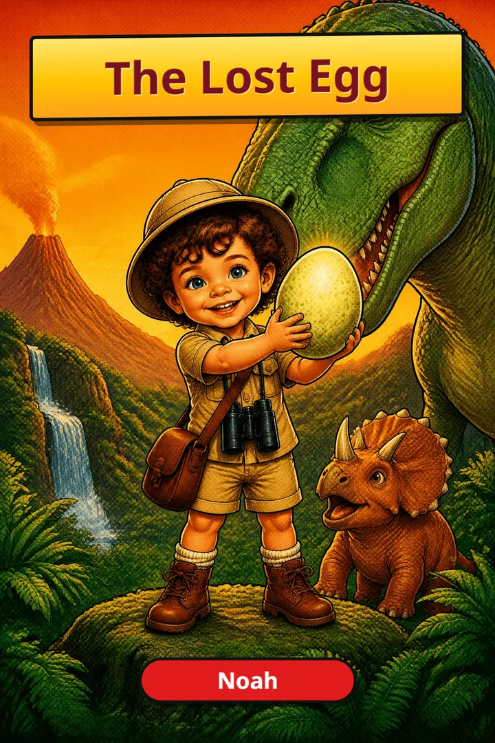 The Lost Egg - personalized children’s book cover