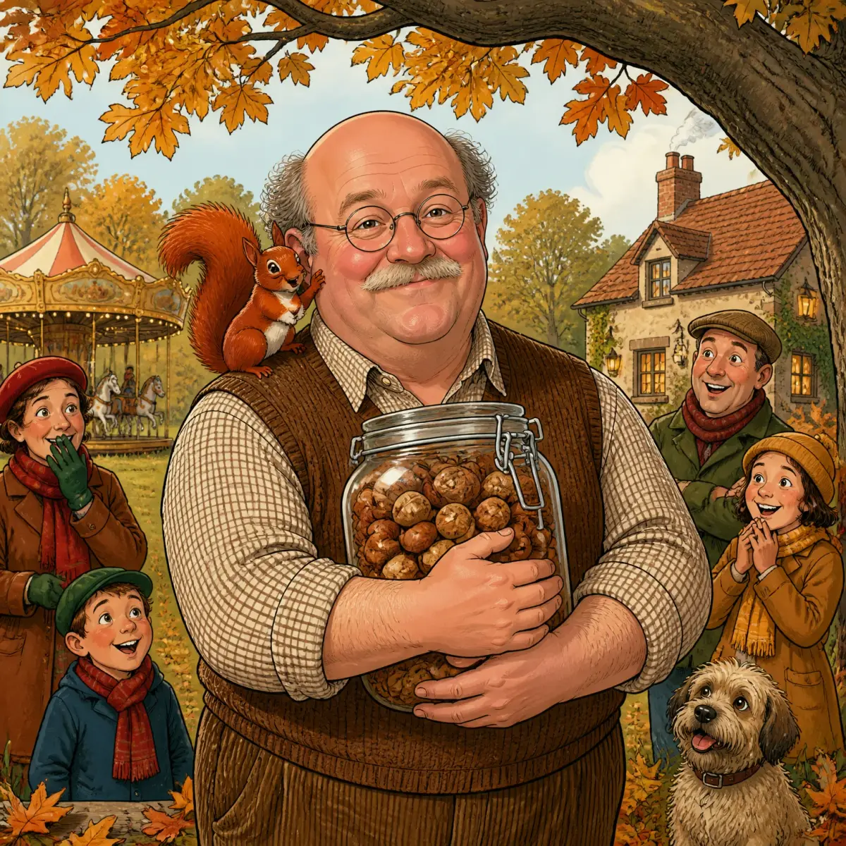 your child's Nuts: A Squirrel's Guide to Keeping Them Safe - personalized children’s book cover