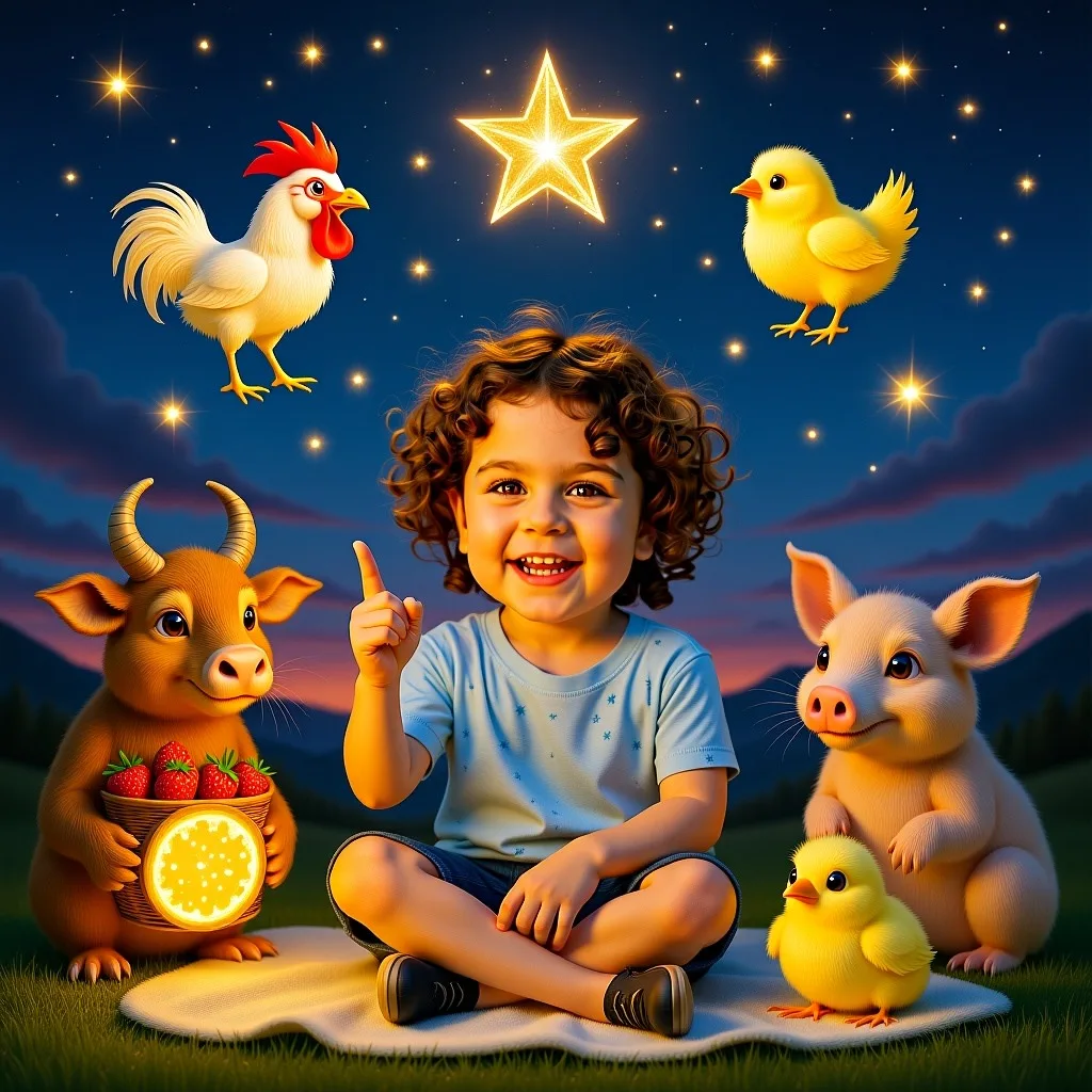 Personalized children’s book cover illustrated with AI — Wonder Farm