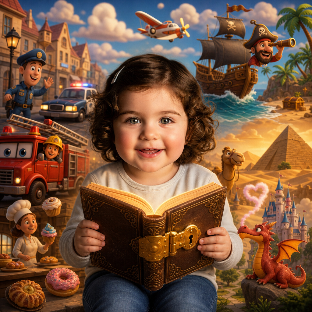 ספר הקסמים - כריכת ספר ילדים אישי