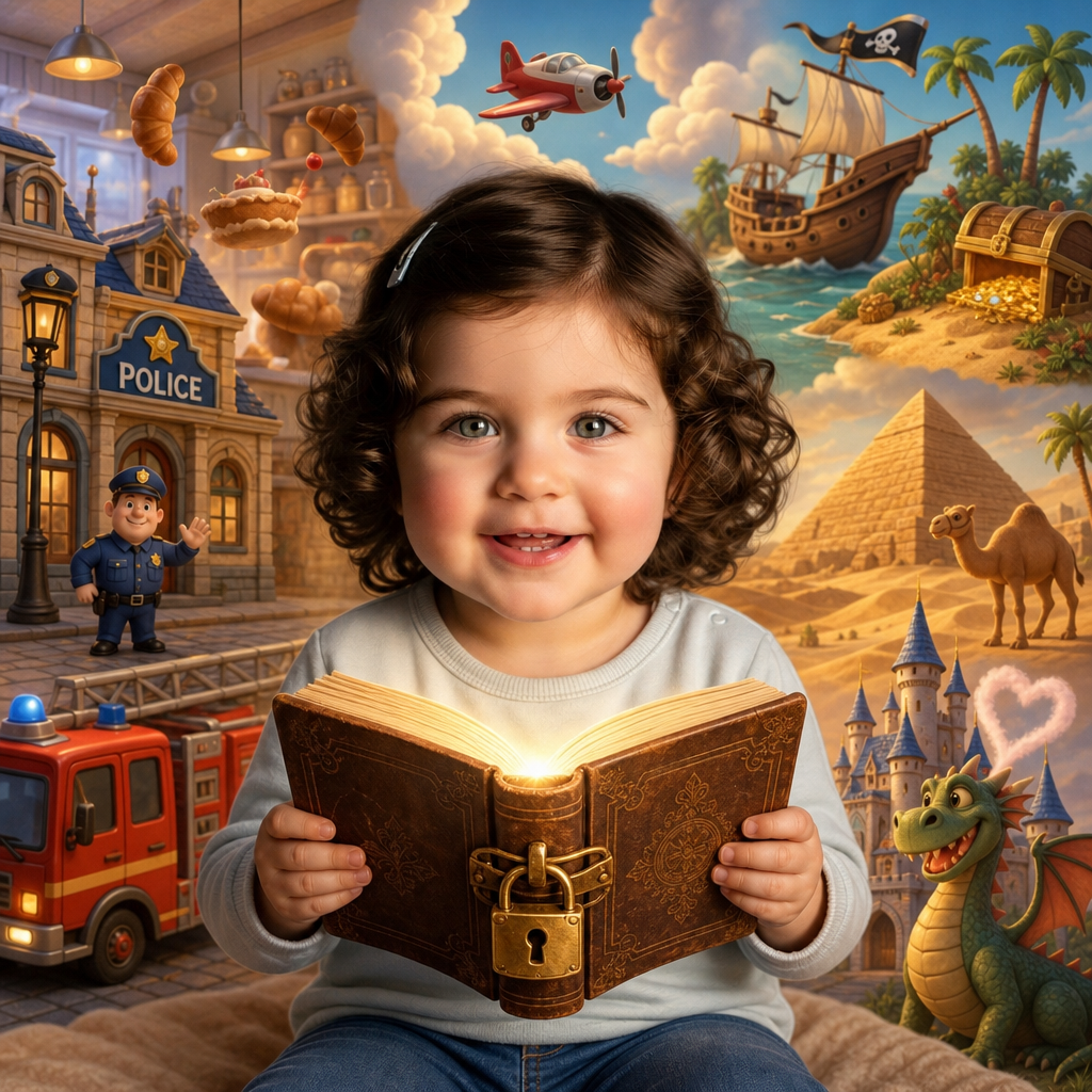 ספר הקסמים - כריכת ספר ילדים אישי
