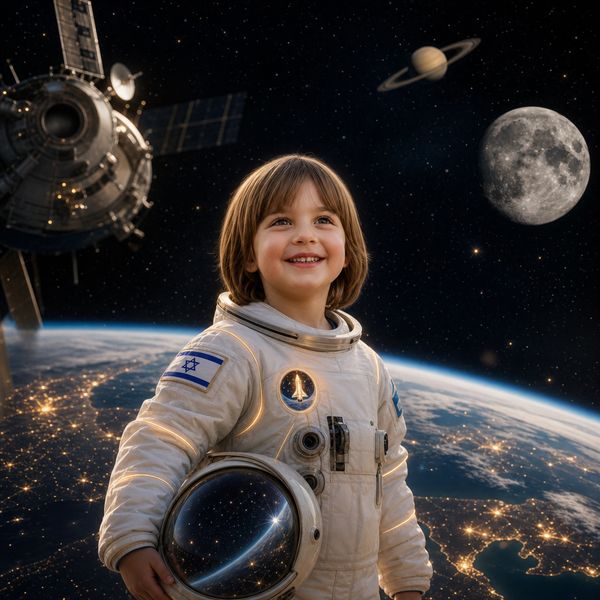 El pequeño astronauta - portada de libro infantil personalizado