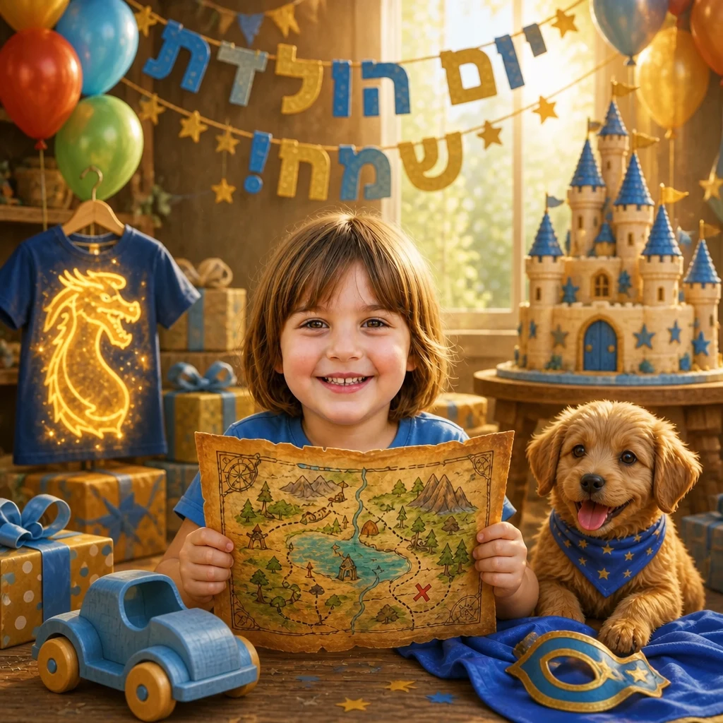 יום ההולדת שלי - כריכת ספר ילדים אישי