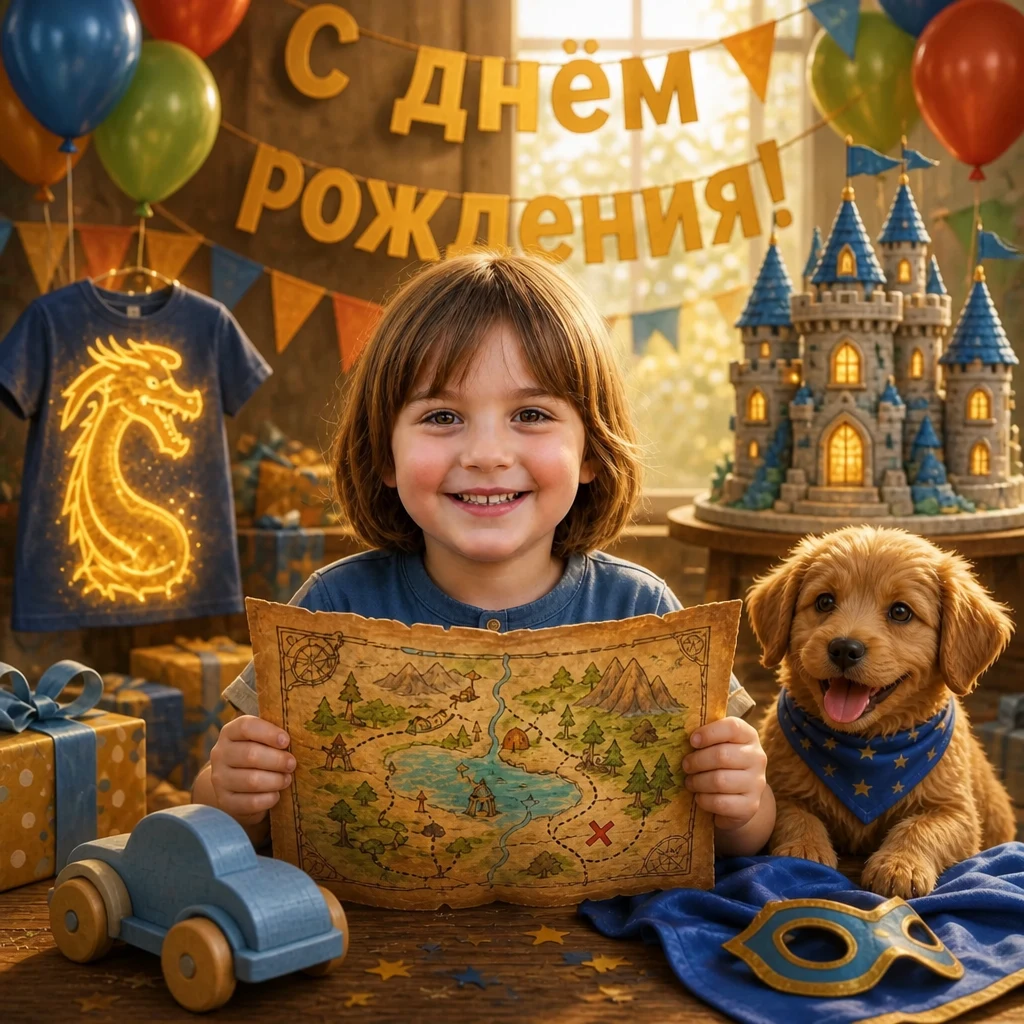 Сегодня день рожденья! - обложка именной детской книги
