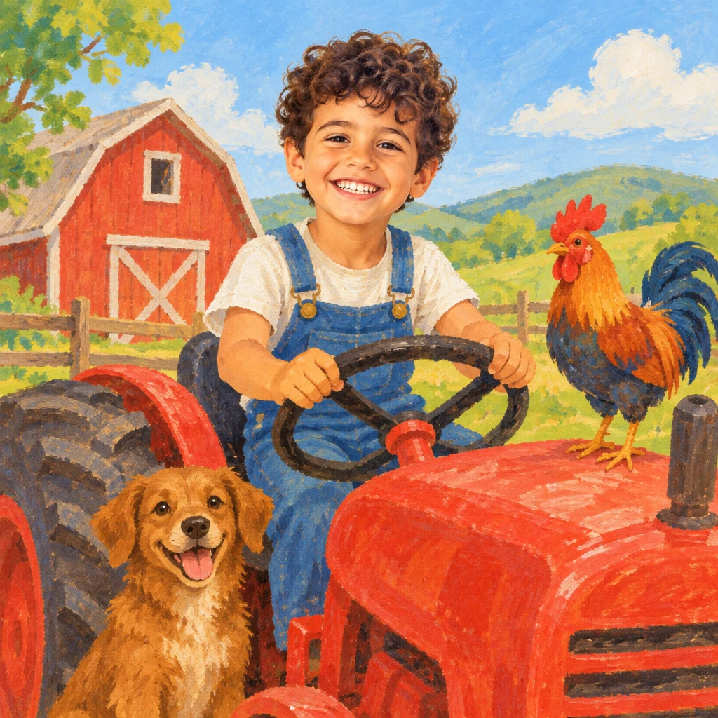 Mein Traktor - Cover eines personalisierten Kinderbuchs